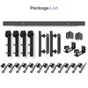 EaseLife 16 FT Double Sliding Barn Door Track and Handle