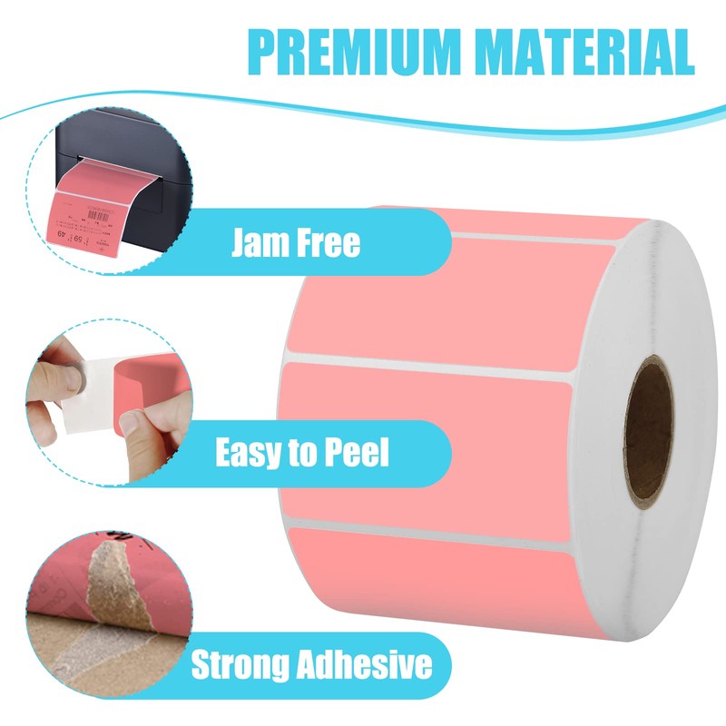 iDPRT 2.28' 1.18' Multi-Purpose Direct Thermal Labels (58mm30mm), Self-Adhesive Thermal