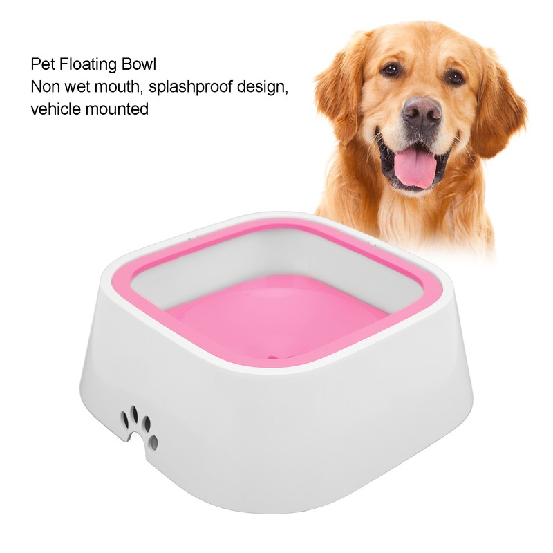 Pet Floating Bowl 1L / 34oz Large Capacity Splashproof Dog