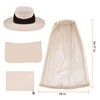 Ponytail Mosquito Head Net Hat - Wide Brim Sun Hats