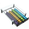 ROWISE Coffee Pod Drawers, Crystal Tempered Glass Pod Holder Drawer