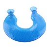 1400ml U Shaped Hot Water Bag Translucent Blue PVC Heating
