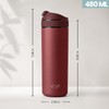 VIVA Recharge Insulated Travel Tea Infuser Bottle Loose Leaf, 460ml,