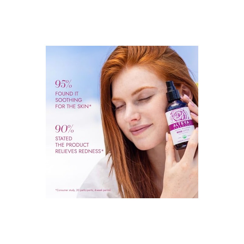 Alteya Organics Agua orgnica de rosas blgara, Tonico facial de
