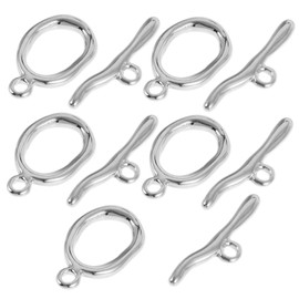 SEWACC DIY Jewelry Making Supplies 5 Sets Buckle Clasps Necklace Chain Connector Gold Plated Metal Clasps