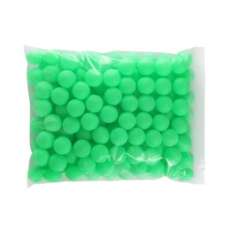 Plain Colour Ping Pong Table Tennis Balls 40mm No Logos Green (Pack Of 25)