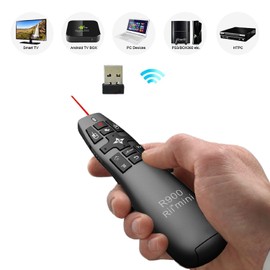 Rii Mini R900 Wireless - Presenter with Gyro Mouse, Laser Pointer, Multimedia functions
