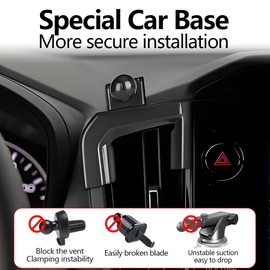 LUNQIN Car Phone Holder Mount for Subaru Forester 2025 Auto Accessories Interior Decoration Mobile Cell Smartphone Bracket