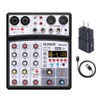 Portable 4 Channels BT Audio Sound Mixer Multifunctional Mixing DJ