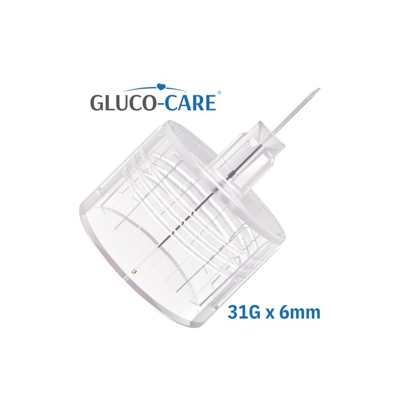 GLUCO-CARE Pen Tips 31G x 6mm (1/4’’) – Ultra-Thin Tip