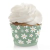 Big Dot of Happiness Sage Green Daisy Flowers - Floral
