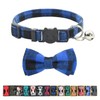 Cat Collar Breakaway with Bell and Bow Tie, Plaid Design