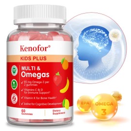 Kenofor All-in-one Omega Gummies - Enhance immunity and promote bone health-60 tablets