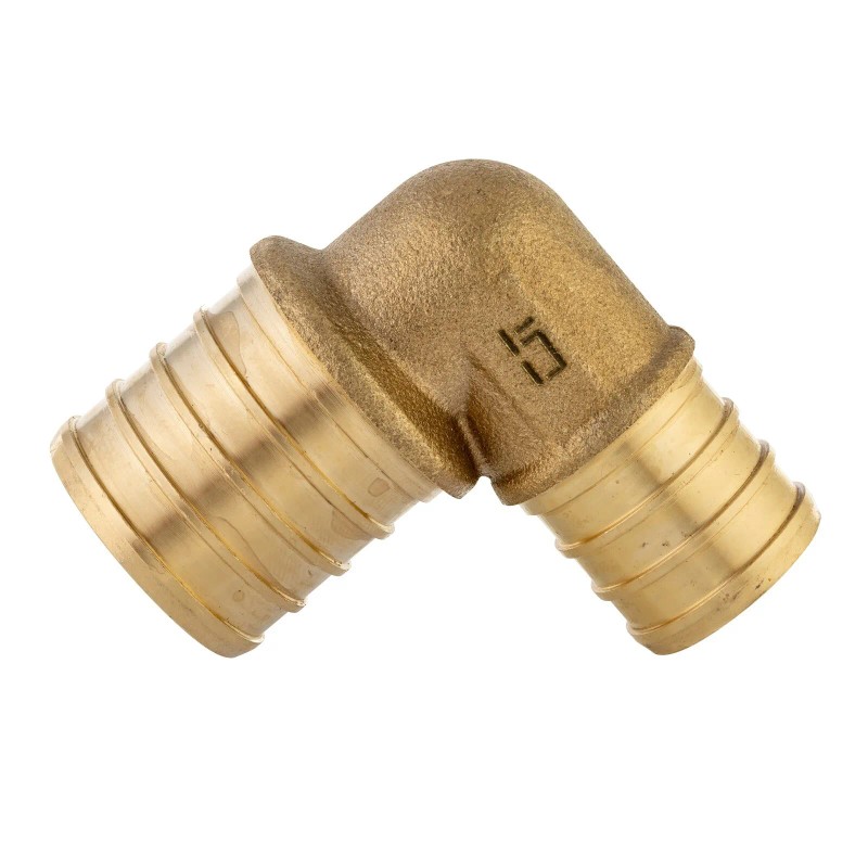 EFIELD PEX 1"X 3/4" REDUCING ELBOW BRASS BARB CRIMP FITTINGS