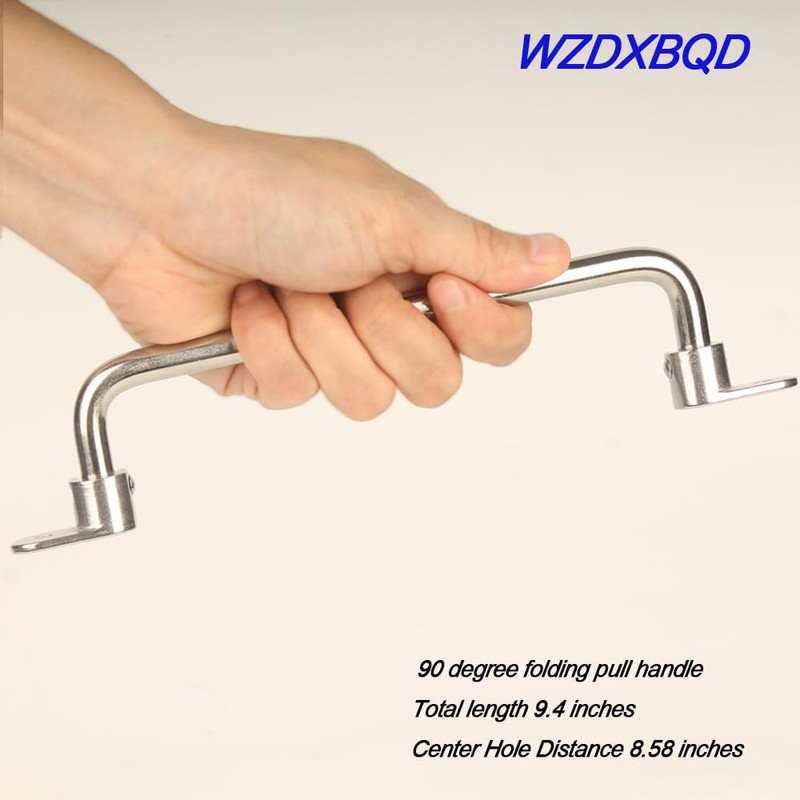 WZDXBQD 304 Stainless Steel Folding Pull Handle 90 Degrees Folding