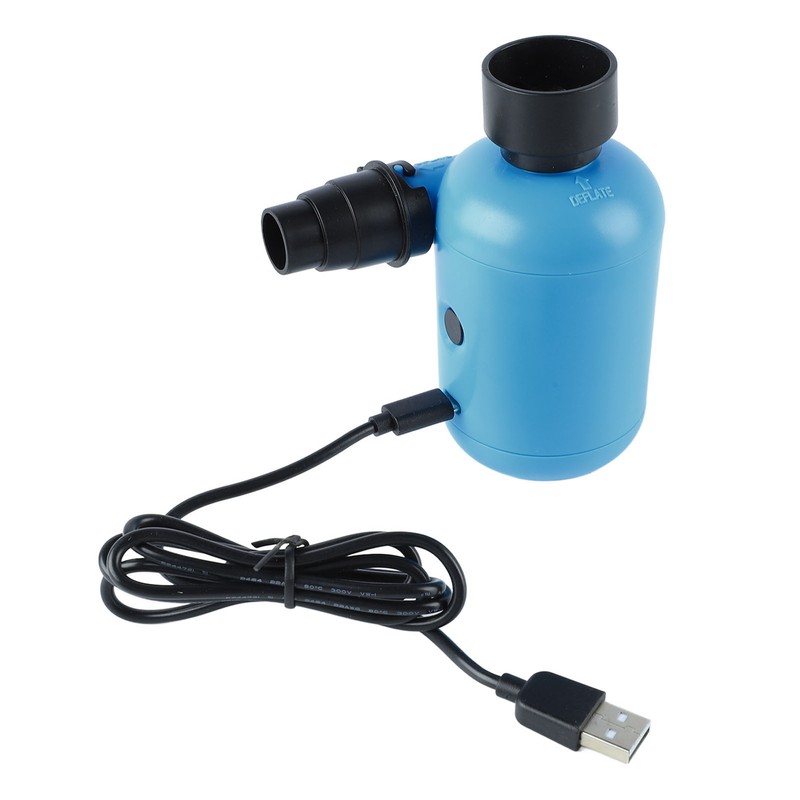 Electric Air Pump Portable Blue Inflator Deflator Pump Perfect for