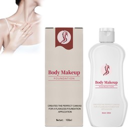 Body Make-Up Foundation, 100 ml Body Foundation, Covers Scars/Stretch Marks, 24h Transfer-Resistant Look - Vegan & Waterproof, Sweatproof Body Foundation for Weddings/Tattoo Cover