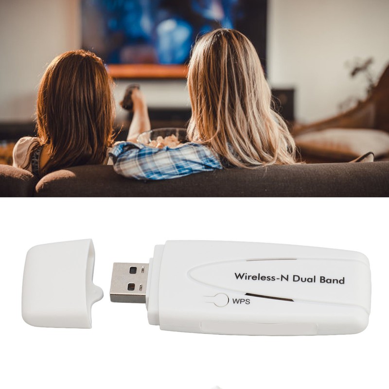 Dual Band Wireless N Adaptor Professional High Speed 300Mbps 2.4G