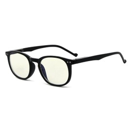 Eyekepper Blue Light Blocking Reading Glasses for Men Women Vintage Readers,Black