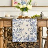 Artoid Mode Monochrome Sketch Floral Birds Spring Table Runner, Summer