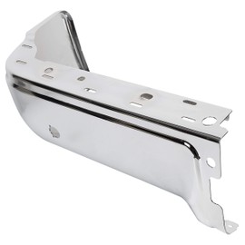 Chrome Rear Bumper End Cap Compatible with 2009-2014 Ford F150 & 2010-2014 Lincoln Mark LT (Left Side) Replacement for FO1102372 9L3Z17906B w/Sensor Hole