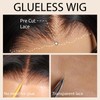 Xinjiju Glueless Wigs Human Hair Pre Plucked Pre Cut 6x4