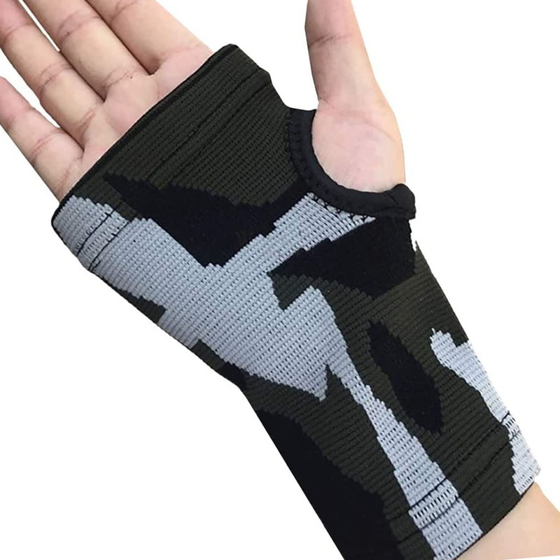CHROME CRANE TB023 Men's One-Handed Gloves, Fingerless, Training Supporter, Camouflage,