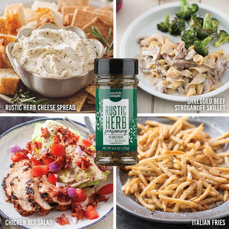 Tastefully Simple Rustic Herb Seasoning, 4.4 Ounce