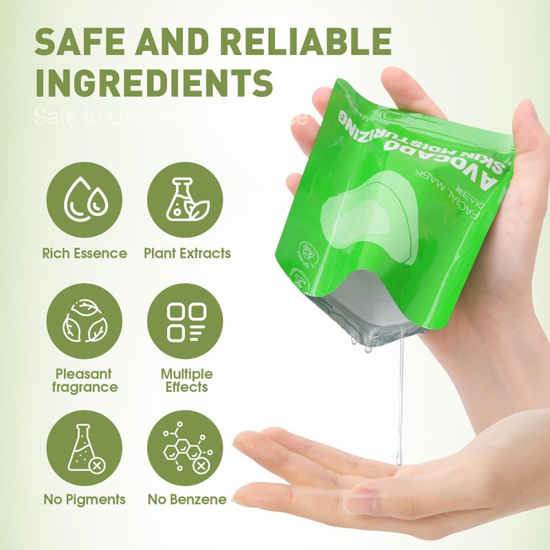 60 Pack Collagen Hydrating Face Mask, Bulk Sheet Face Masks