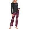 MoFiz Women's Pajama Sets Long Sleeve Couples Matching Pajamas Christmas