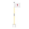 KINGTOP Miniature Golf Flagstick, Practice Putting Green Flags for Yard,