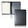 LINOLUNA Binder A4 Bi-Fold Clipboard Clip File PU Leather Pen