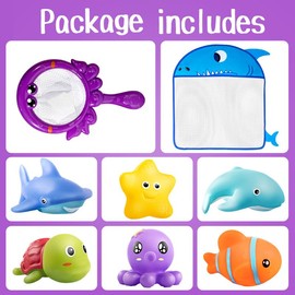Baby No Hole Bath Toys - Bath Toys with Storage - Sealed,Float On The Water