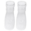 Zerodeko 1set Transparent Plastic Flower Arrangement Vases Modern Desktop Flowerpot