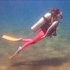 Women's Long Sleeve Wetsuit Neoprene Elastic Swimming Surfing Diving Swimsuit(XL)