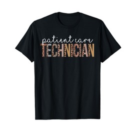 Leopard Patient Care Technician healthcare workers T-Shirt