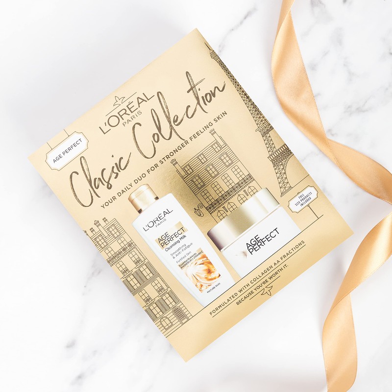 L’Oréal Paris Gift Set, Includes Cleansing Milk and Moisturiser, Age