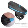 USB Charging Bike Headlight with 120DB Loud Horn Bicycle Light