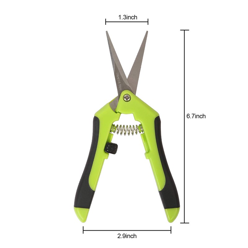 KEILEOHO 8 Pack 6.5 Inch Bud Trimming Scissors, Professional Stainless