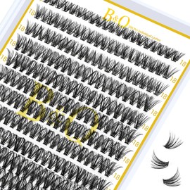 B&Qaugen Lash Clusters 40D-D-13 LASH Individual Lashes 280 Clusters False Eyelash 10D 20D 30D 40D Lash Clusters Extensions Individual Lashes Cluster DIY Eyelash Extensions DIY (40D-D,13MM)