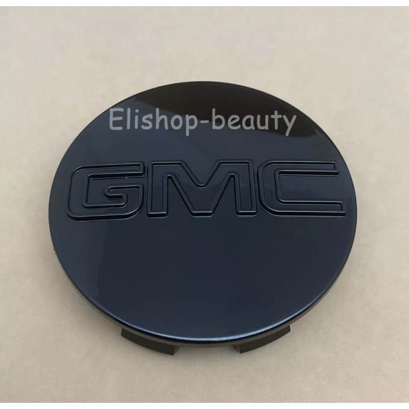 Replacement GMC 4Pc Gloss Black Center Wheel Center Hub Caps