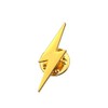 Snatainless Steel Lightning Mark Brooch and Pin, mini, Stainless Steel,
