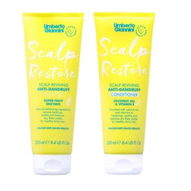 Umberto Giannini Scalp Restore Shampoo & Conditioner Duo, Vegan & Cruelty Free Scalp Reviving Anti-Dandruff Bundle, 2 Pack
