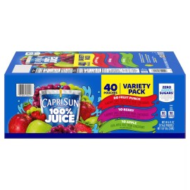 Capri Sun 100% Juice Variety Pk (6 fl. oz. pouches, 40 pk.)