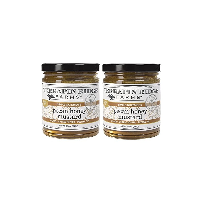 Terrapin Ridge Farms Pecan Honey Mustard – Two 10.5 Ounce