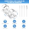 Organizador de Cables,100 Piezas Clips Adhesivos para Cables Transparentes con