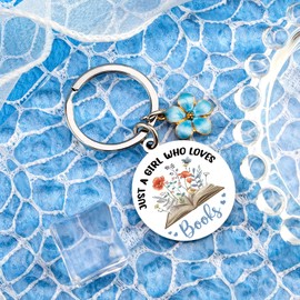Book Lovers Gifts Book Keychain Bookish Gifts for Women Readers Books Gift for Reading Lovers Cute Bookish Items for Bookworm Birthday Christmas Gift for Girls Reading Accessories Books Club Stuff