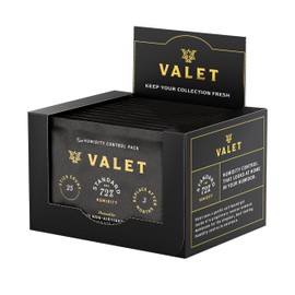 Valet 72% Two-Way Humidity Packs for Wood Containers, 12-Pack, 60g Each, Humidifier Pack Prevents Leaks and Controls Moisture with Natural Craft Paper Design