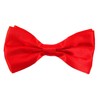 BB Accessories Satin Bow Tie - Plain Red