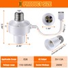 2 Pack E26 Light USB Socket Adapter, Lamp Socket Power